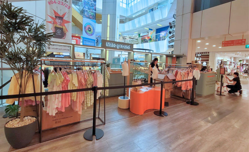 Children retail store renovation and display setup by Inter-Link Exhibition Singapore