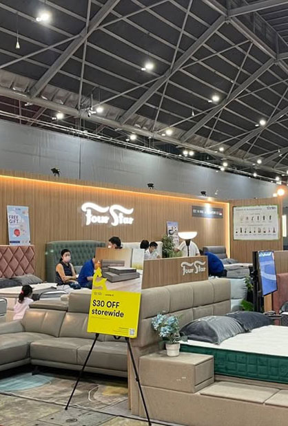 Four Star roadshow booth setup and event display in Singapore