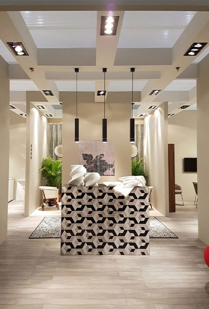 Italian hospitality furniture exhibition showcase in Singapore