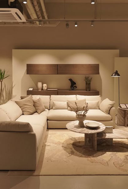 BoConcept furniture display setup at Pullman Hotel Singapore