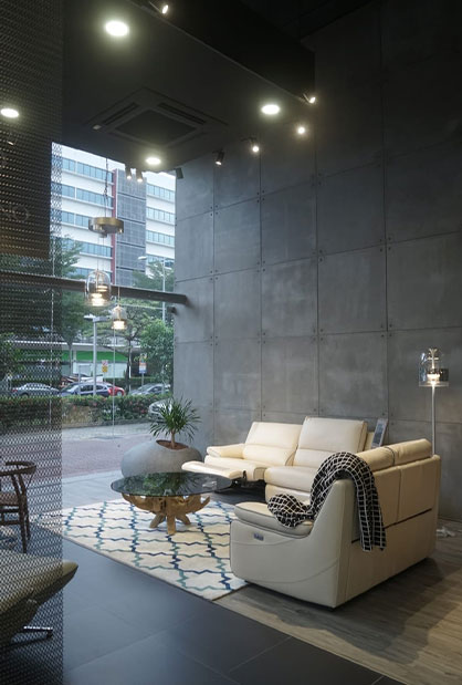 Luxury retail interior fit-out and showroom fabrication for Divino