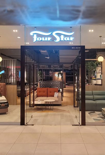 Four Star showroom renovation at City Square Mall Singapore