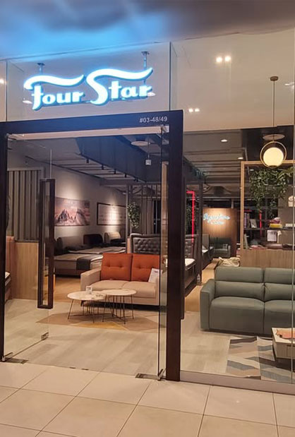 Four Star showroom renovation at City Square Mall Singapore