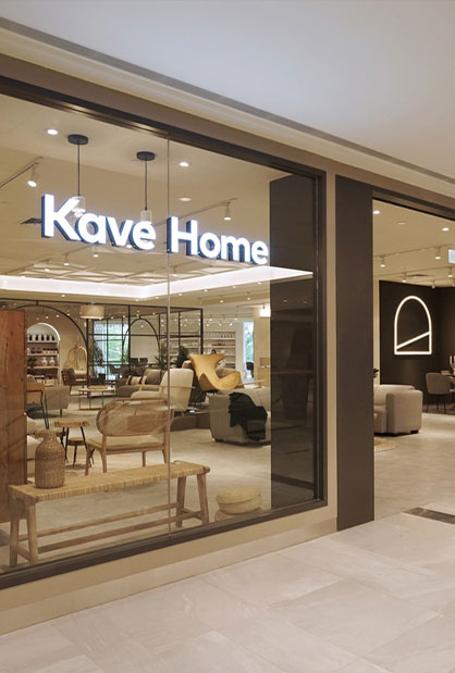 Kave Home furniture showroom fit-out at Raffles City Singapore