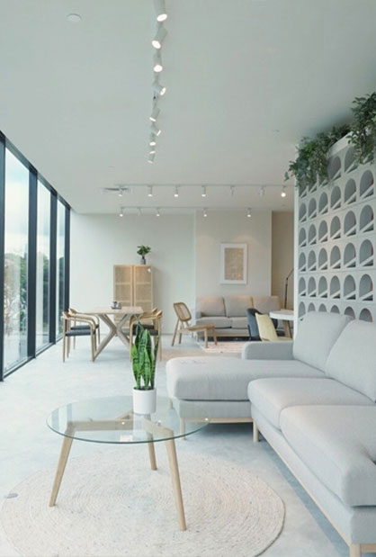 Kave Home furniture showroom fit-out at Raffles City Singapore